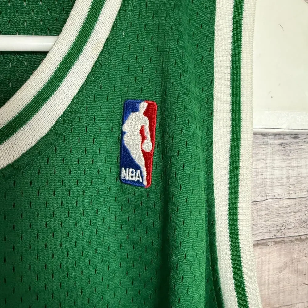 Larry Bird Adidas Hardwood Classic Swingman Jersey Mens 2XL Green Embroidered